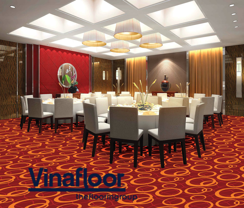 Tăng đẳng cấp cho nhà hàng, khách sạn bằng thảm trải sàn